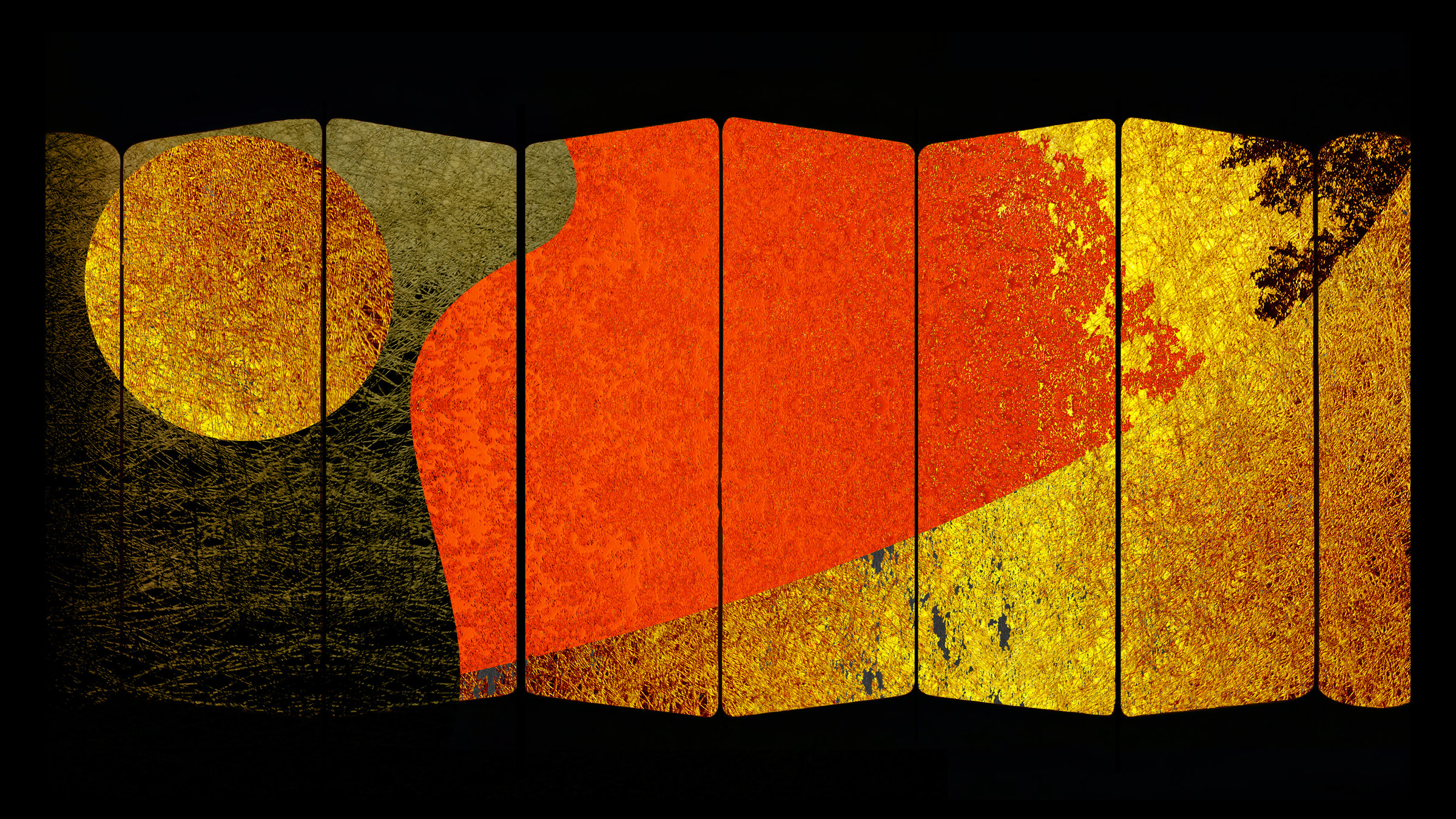 Japanese gold screen