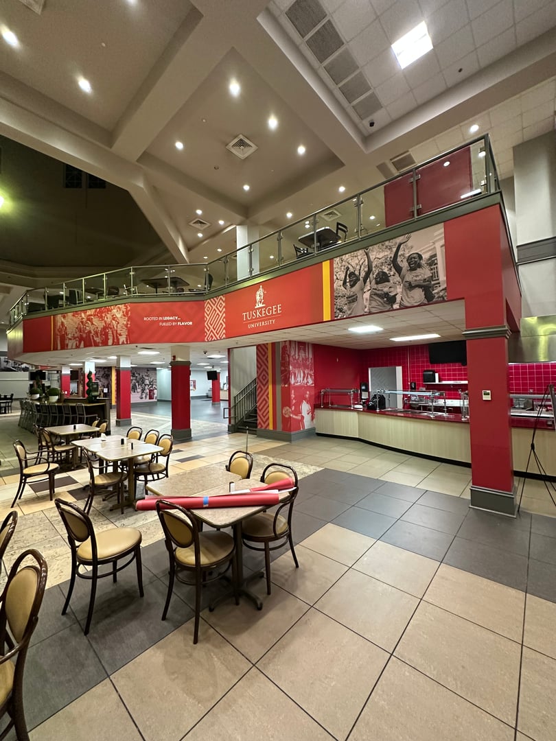 Educational facilities graphics installation