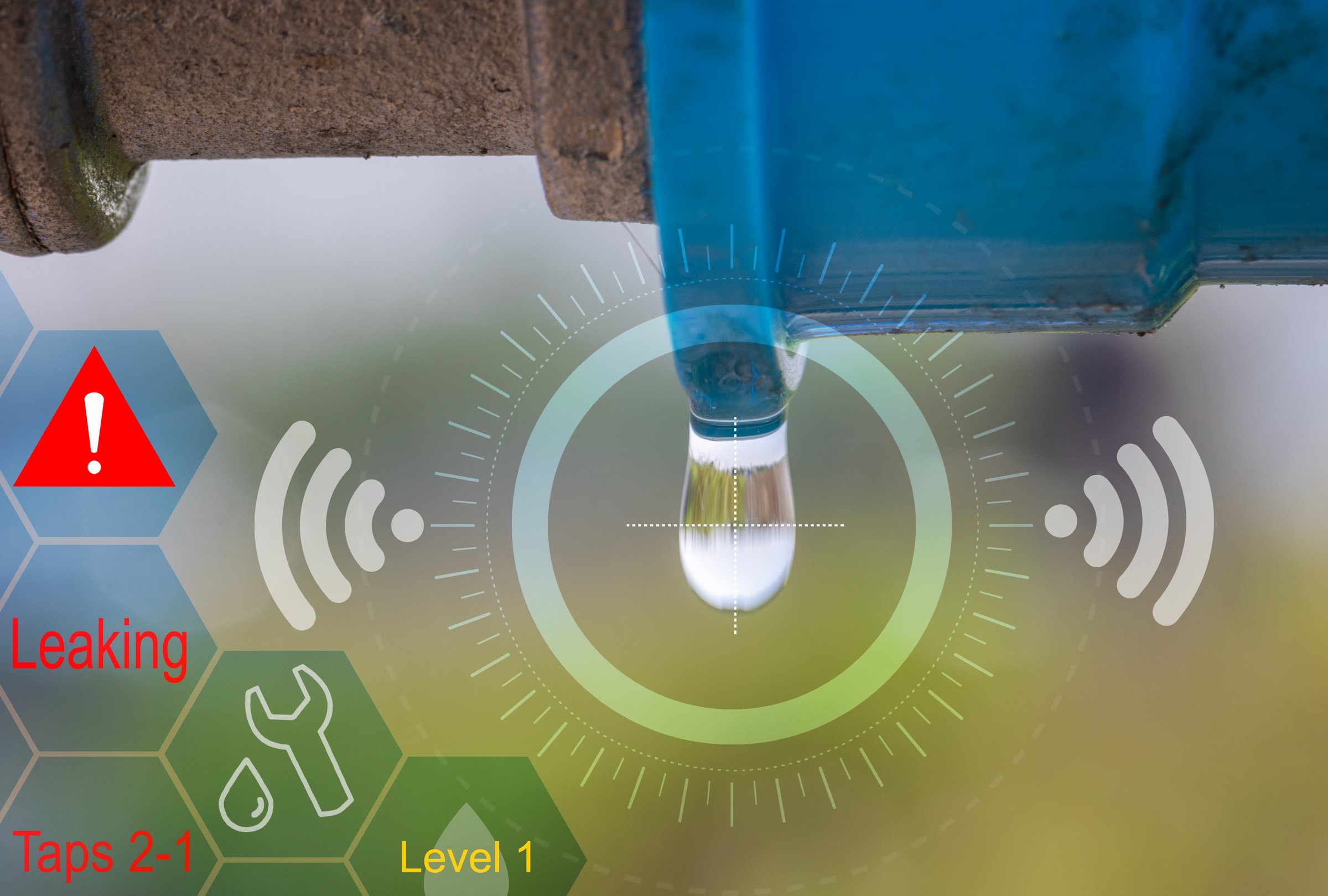 Water leak sensor alert, smart water sensor can automatically shut off a solenoid valve