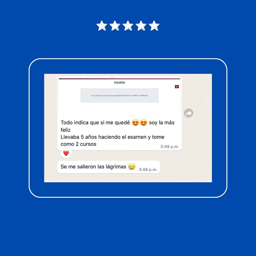 Testimonio de alumno ENARM