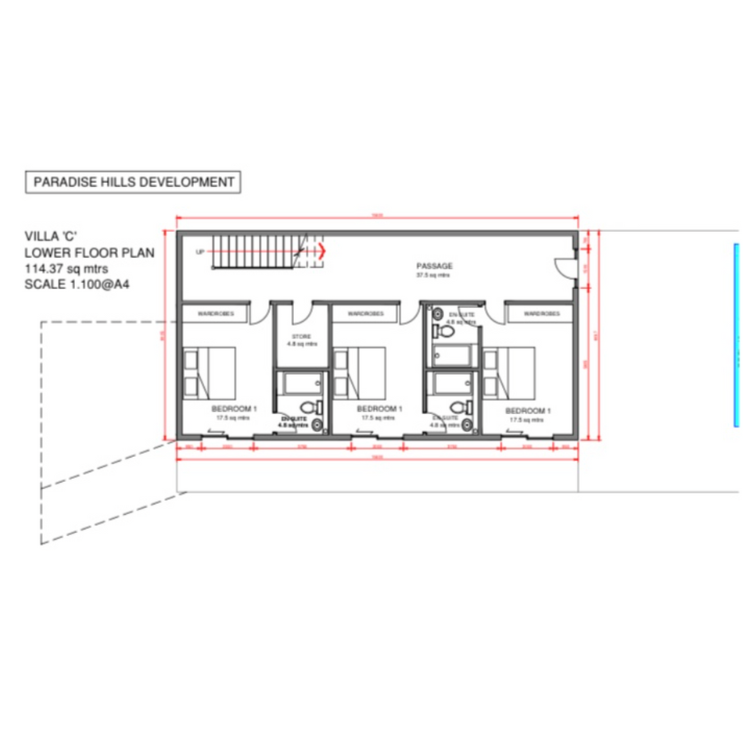 Villa Axis Lower Floor Plan