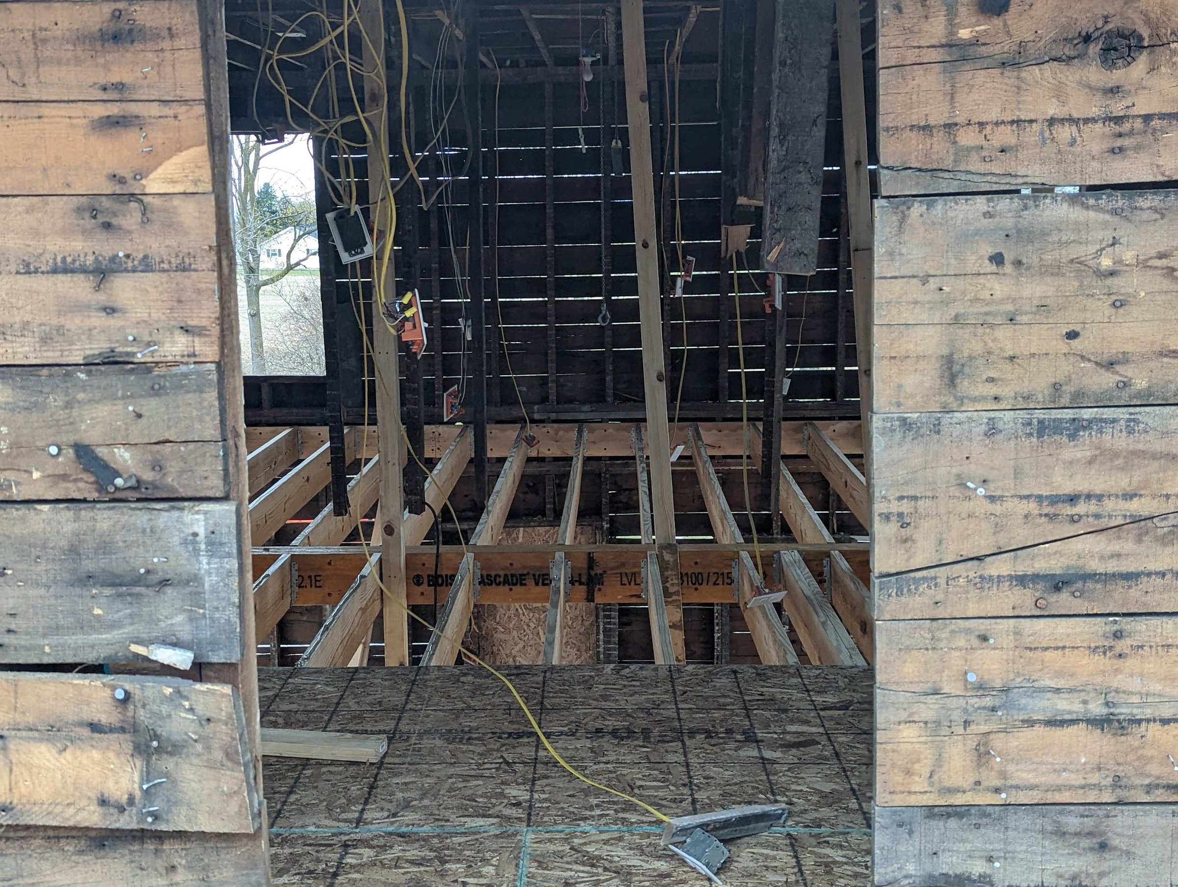 Crawl space framing repair