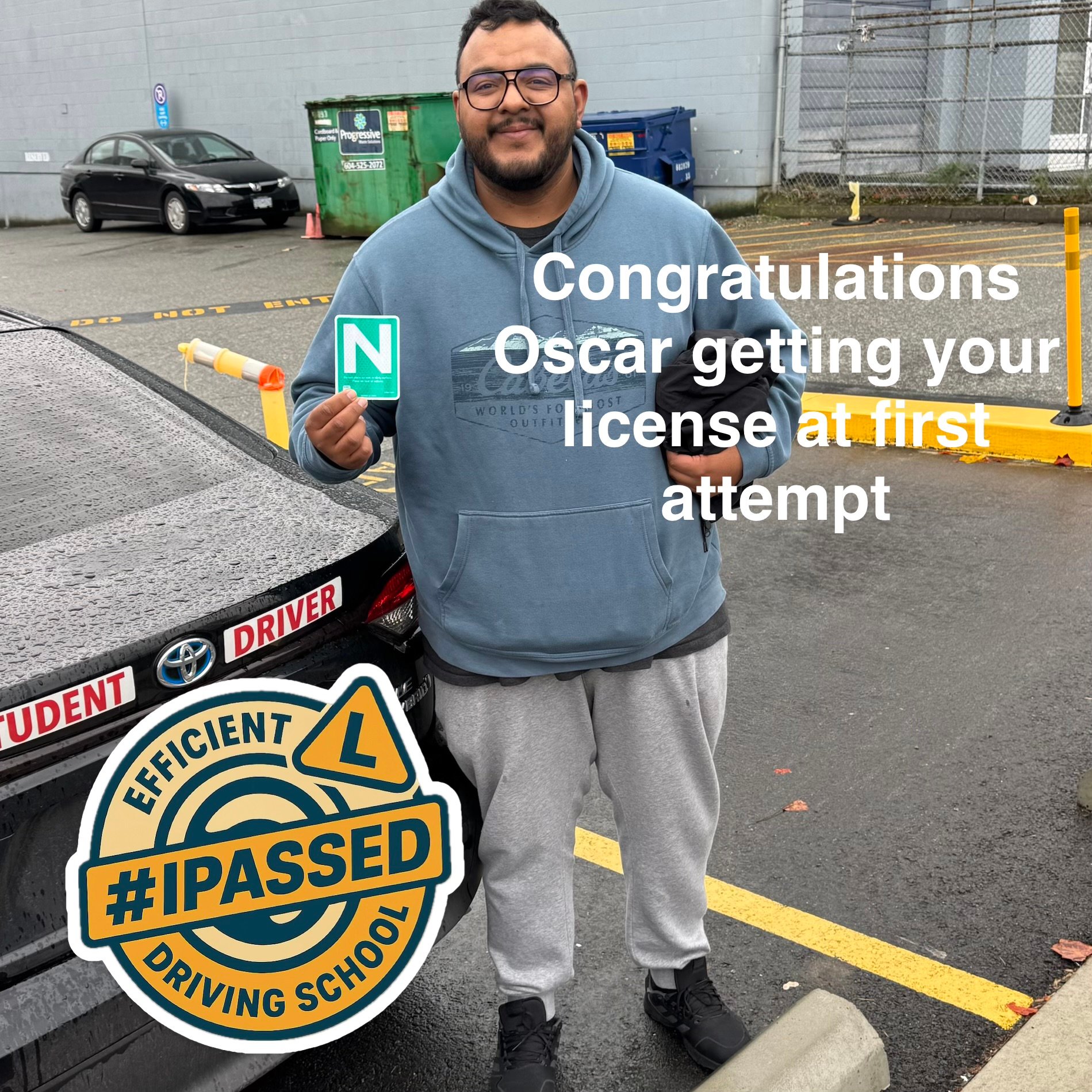 Success story from Efficient Driving School student