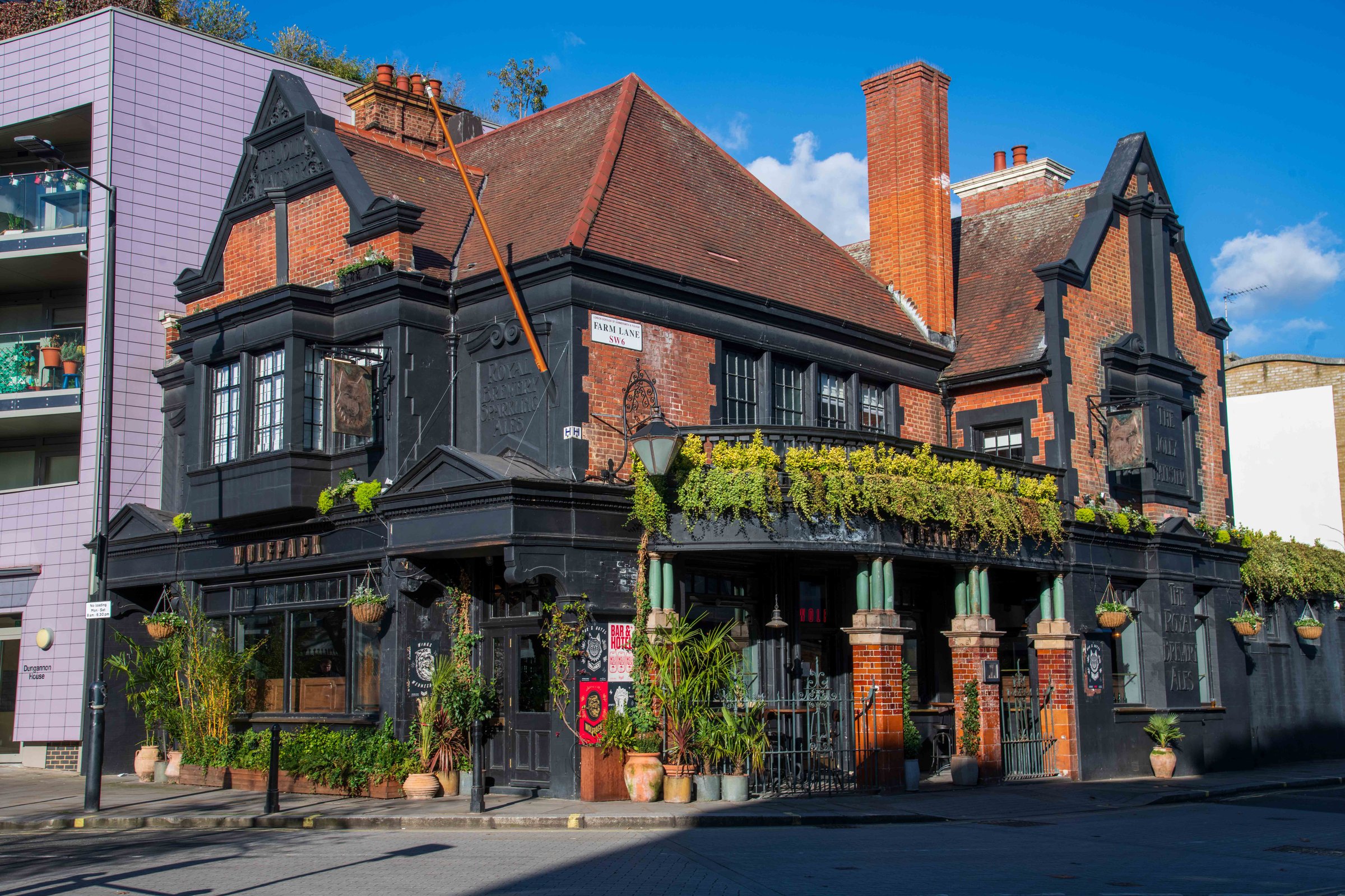 London, United Kingdom - February 12, 2024: Wolfpack Public House Fulham