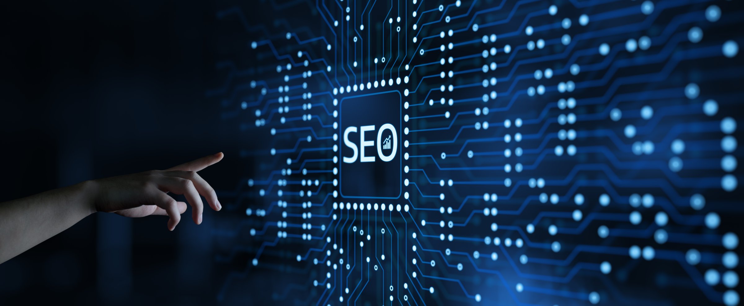 SEO Search Engine Optimization Marketing Web Traffic Internet Business Technology Concept.