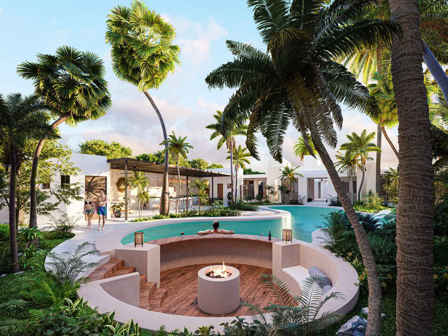 Render exterior proyecto residencial