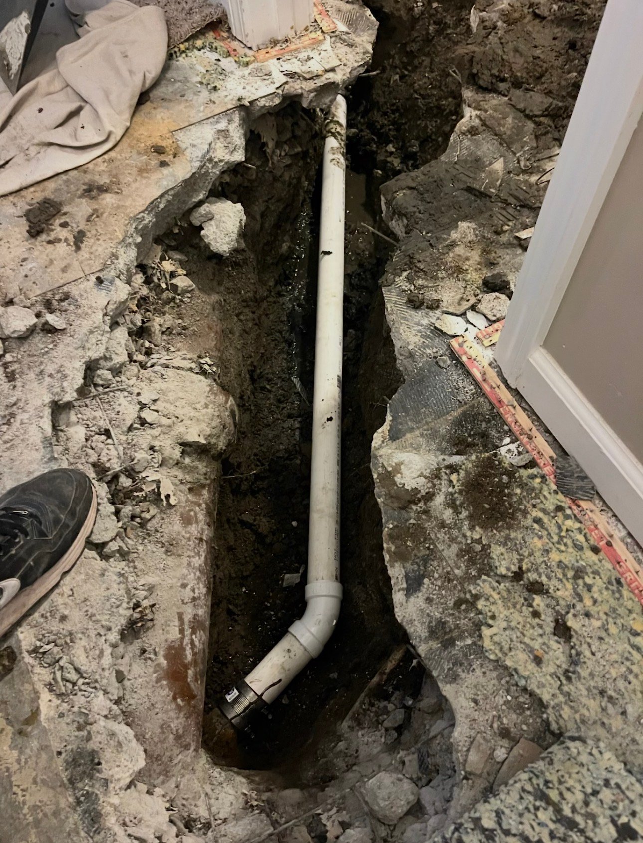 Plumbing installation work