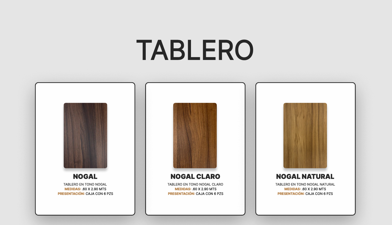 Tableros - Tableros decorativos versátiles