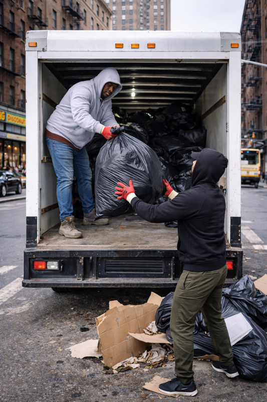 Completed junk removal project