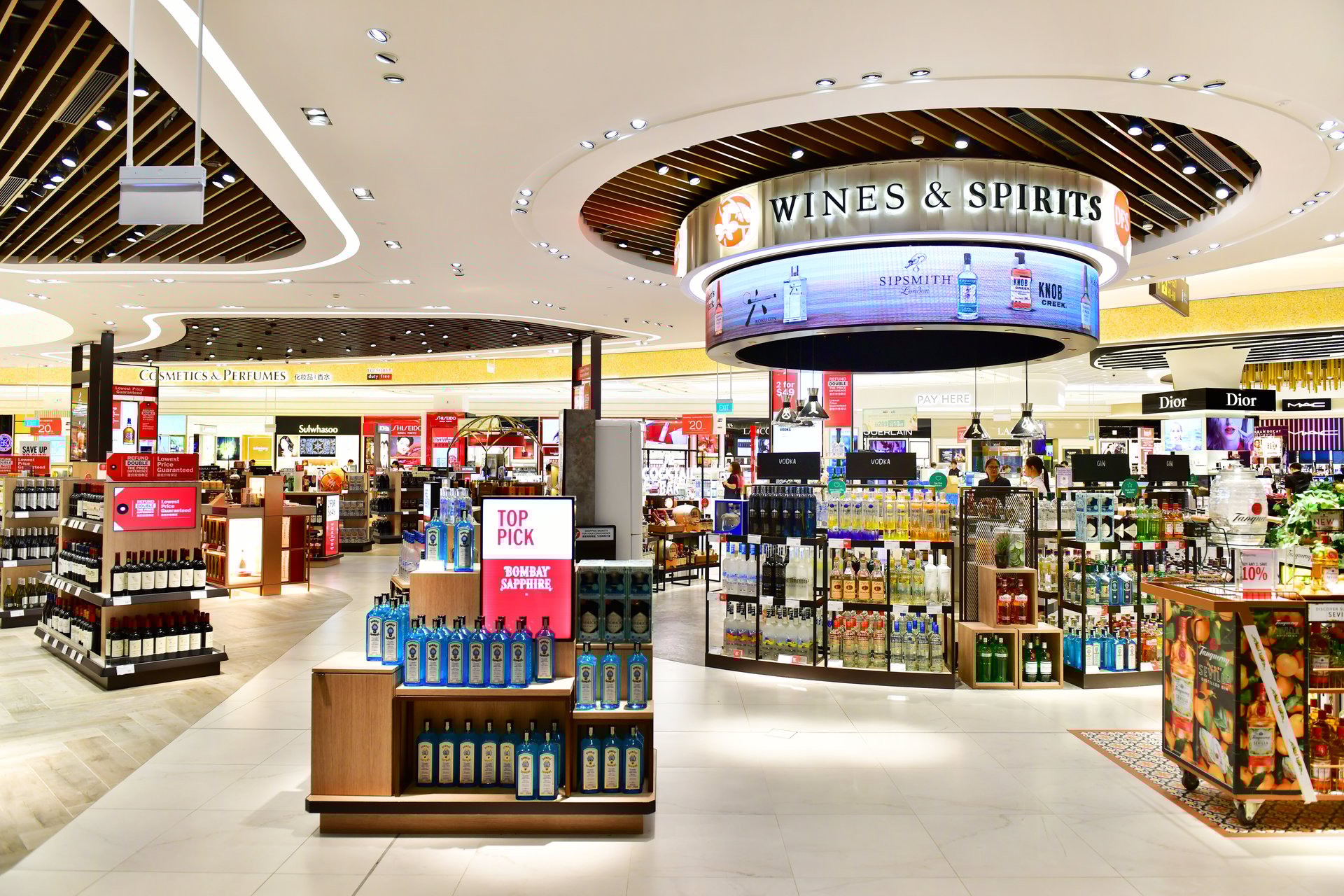 Wines and Spirits store at Singapore Changi Airport Terminal 4 is a newly built passenger terminal building at Singapore