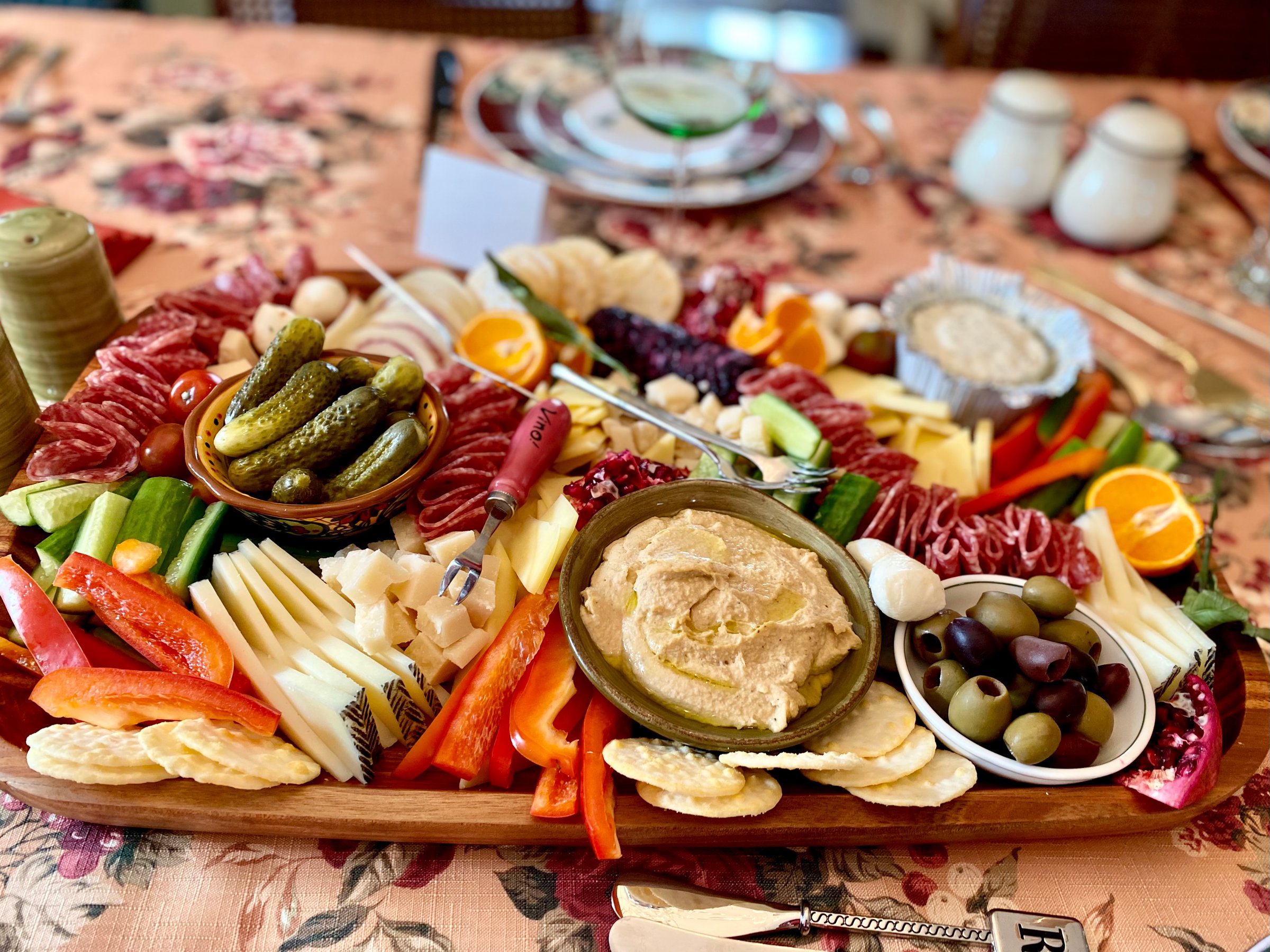 thanksgiving holiday cheese meat charcutier board
