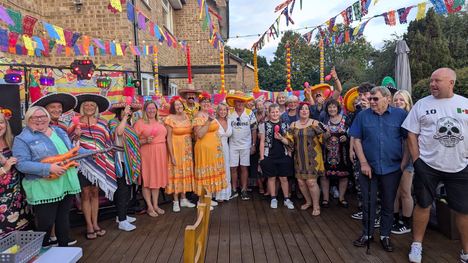 George DJing at event
