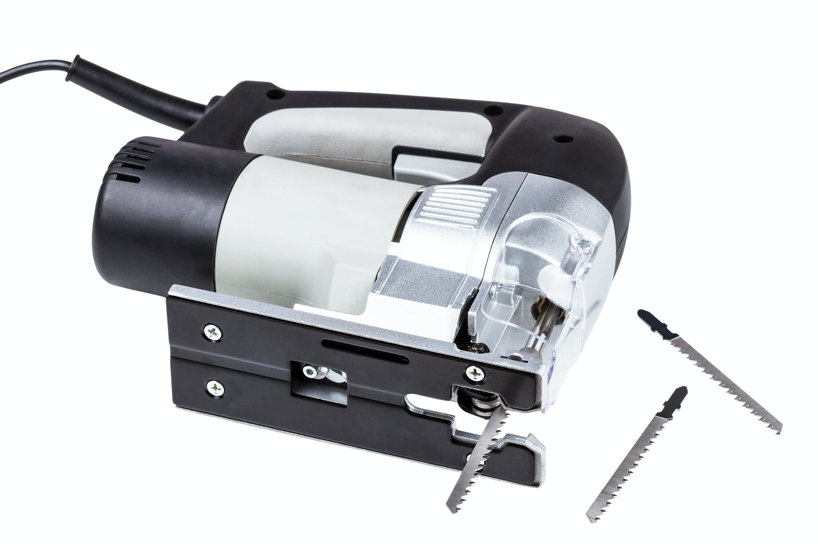 electrical jig saw isolated on white background