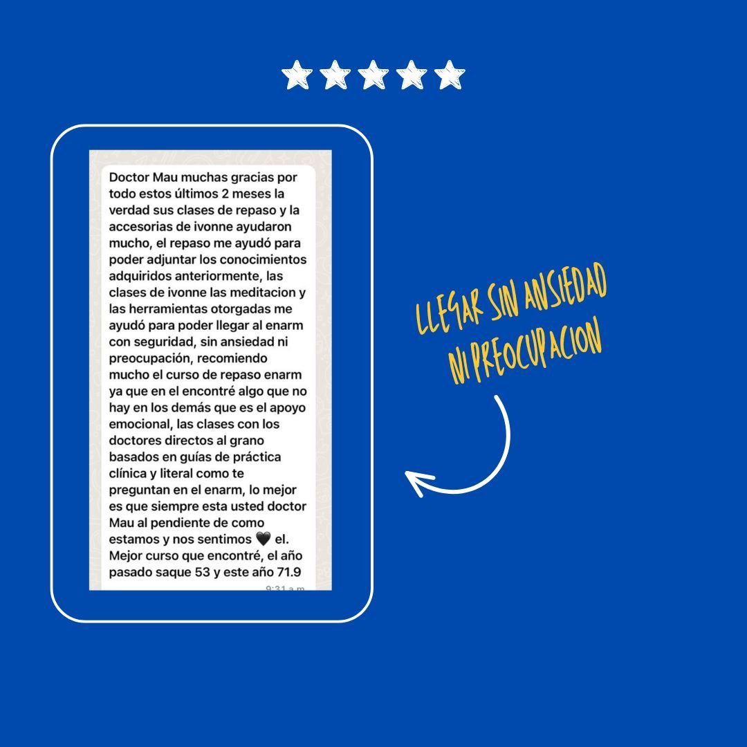 Testimonio de alumna de Repaso ENARM