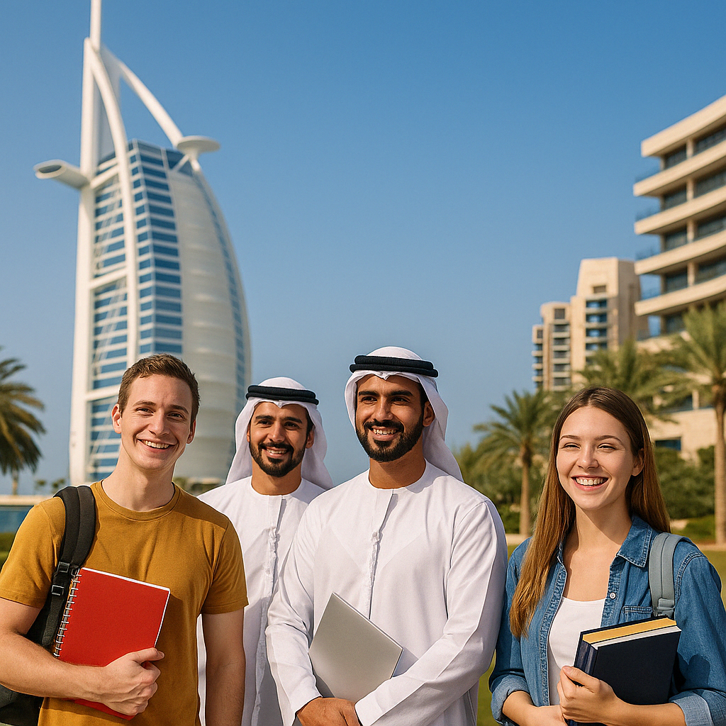 Estudiantes internacionales en Dubai