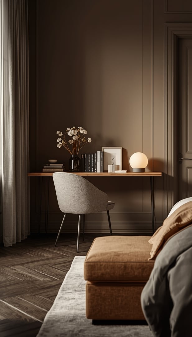 Kontor på soverommet