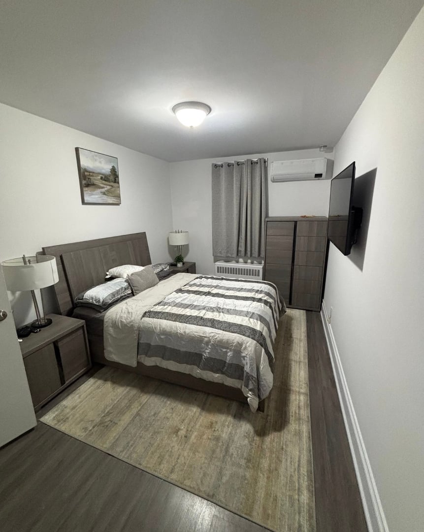 Bedroom after professional painting - modern and fresh