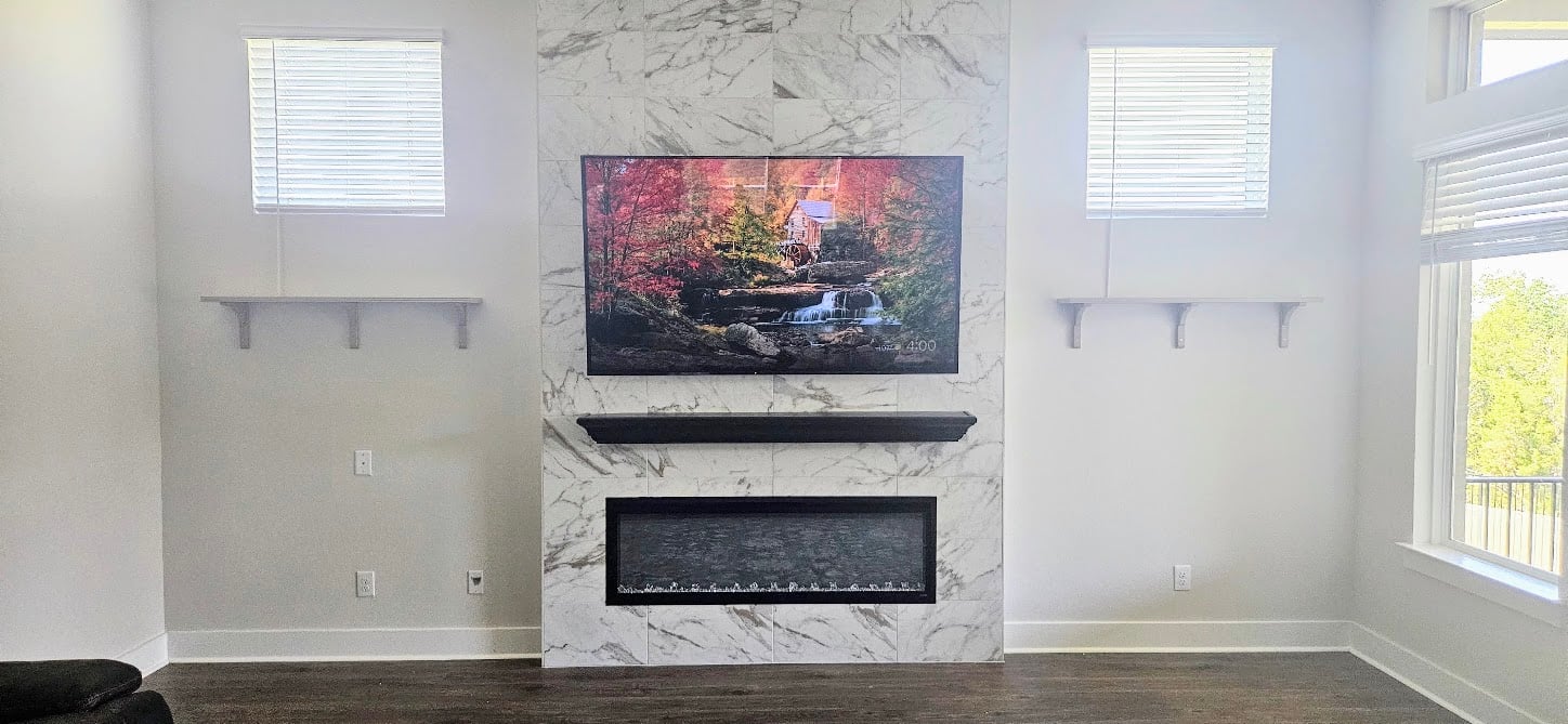 Professional TV mounting project