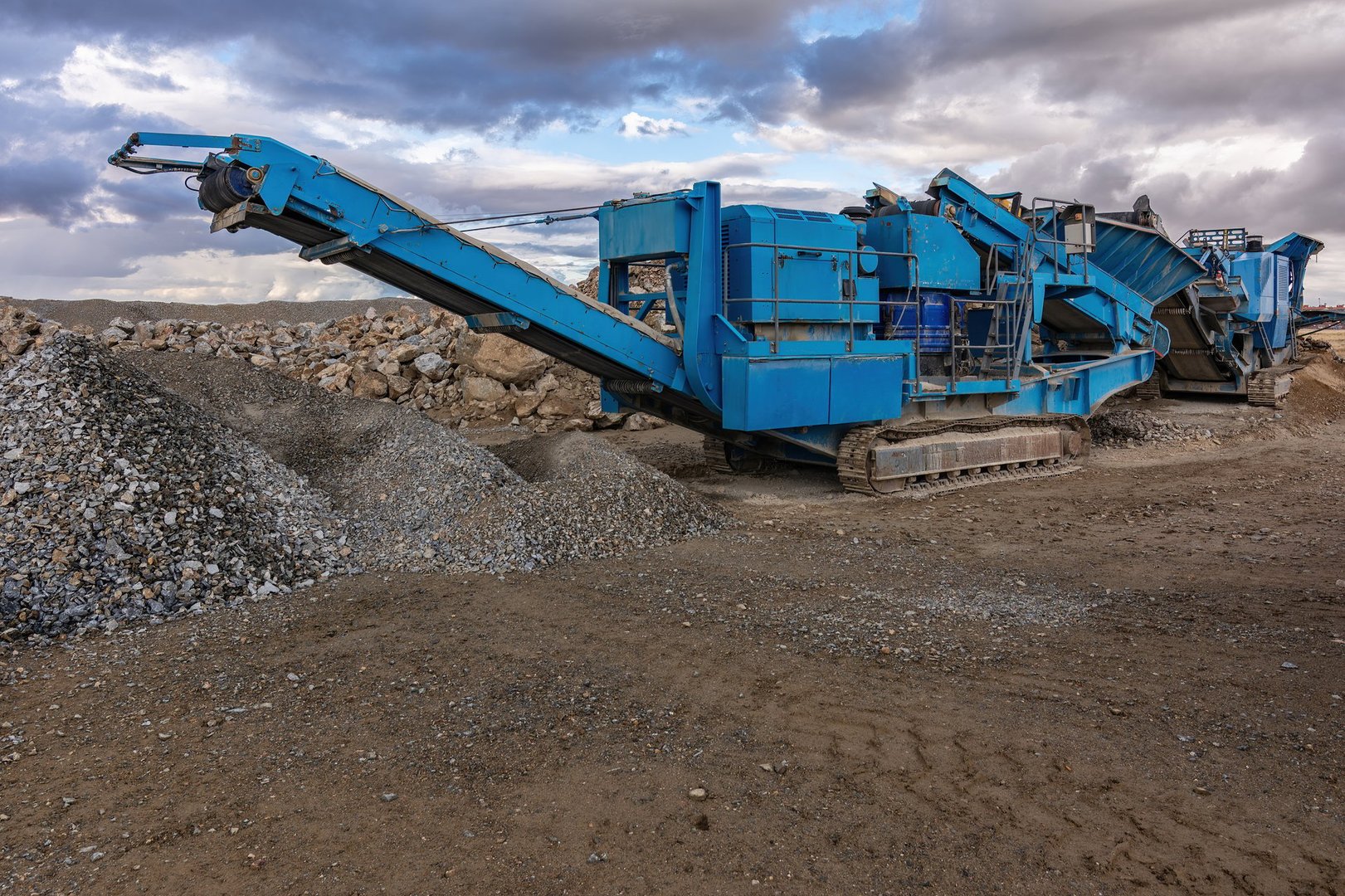 Heavy machinery for the construction