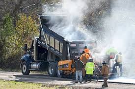 Commercial road construction project - JLT Express hauling services