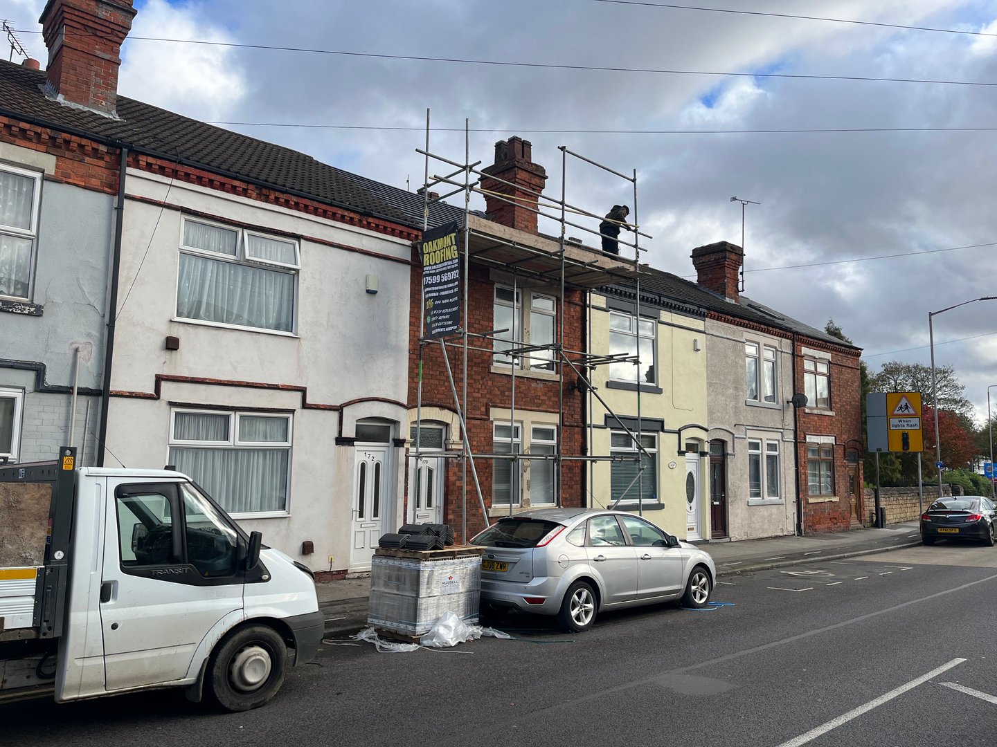 Professional roofing work