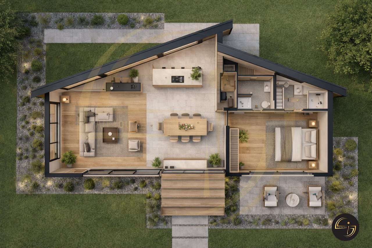 Suburb Smart House interior view