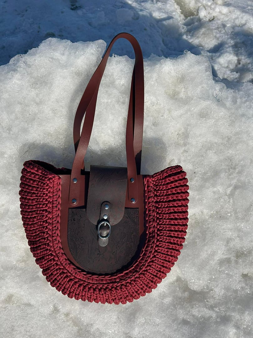 Shopperka Giulia w kolorze wina