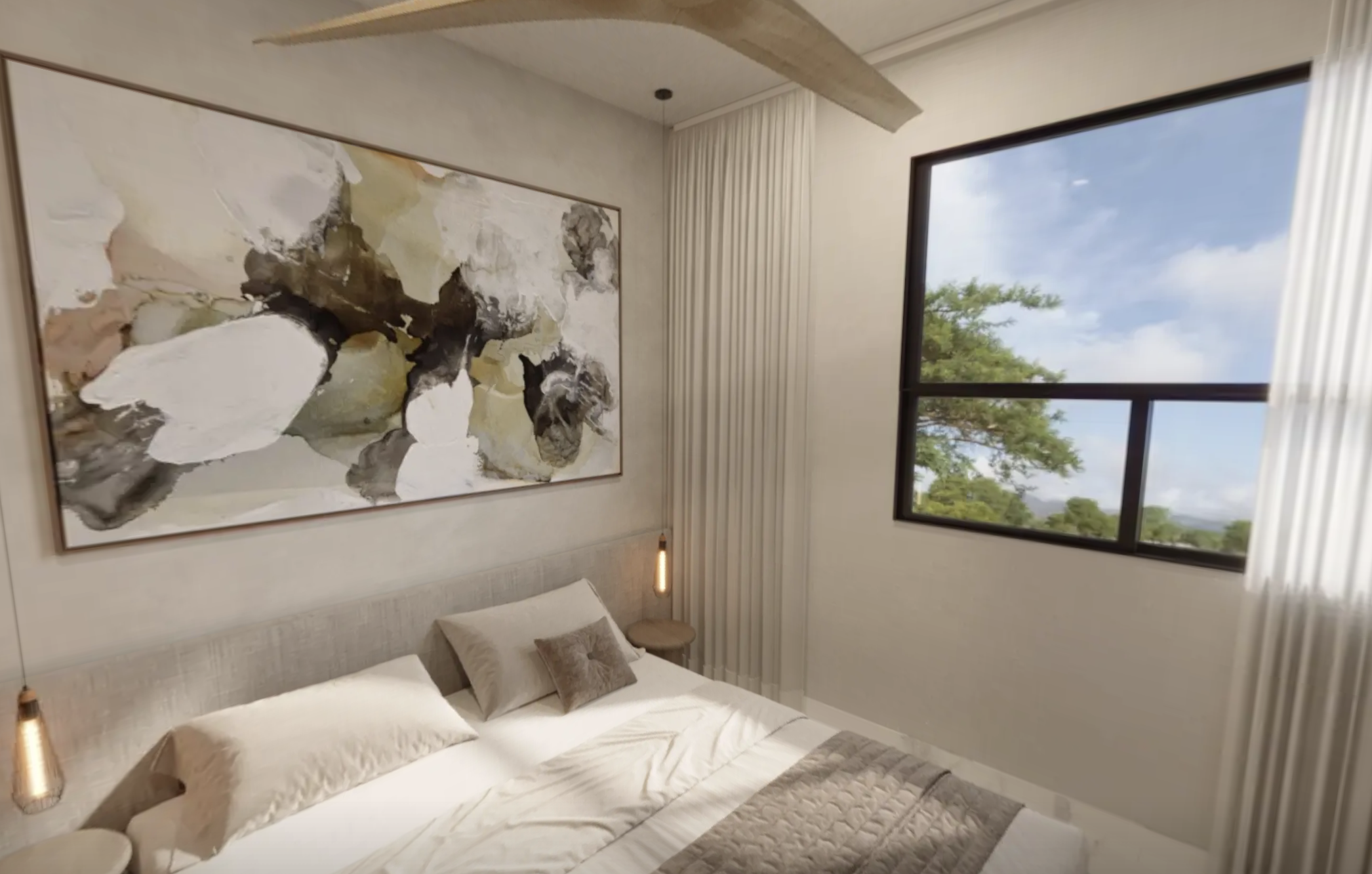 Modern interior design with stylish decor