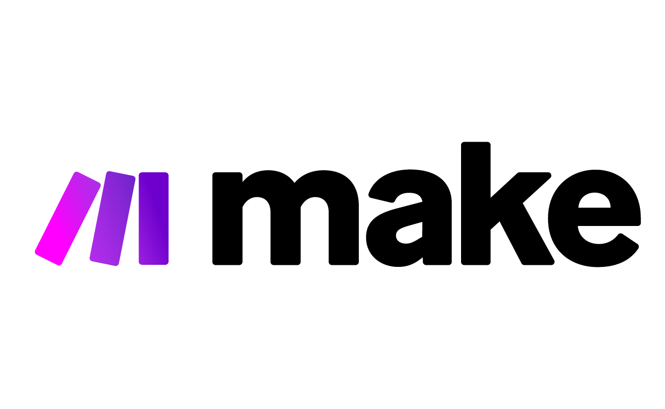 Abstract logo with three pink and purple gradient bars on the left and black text reading openai on the right.