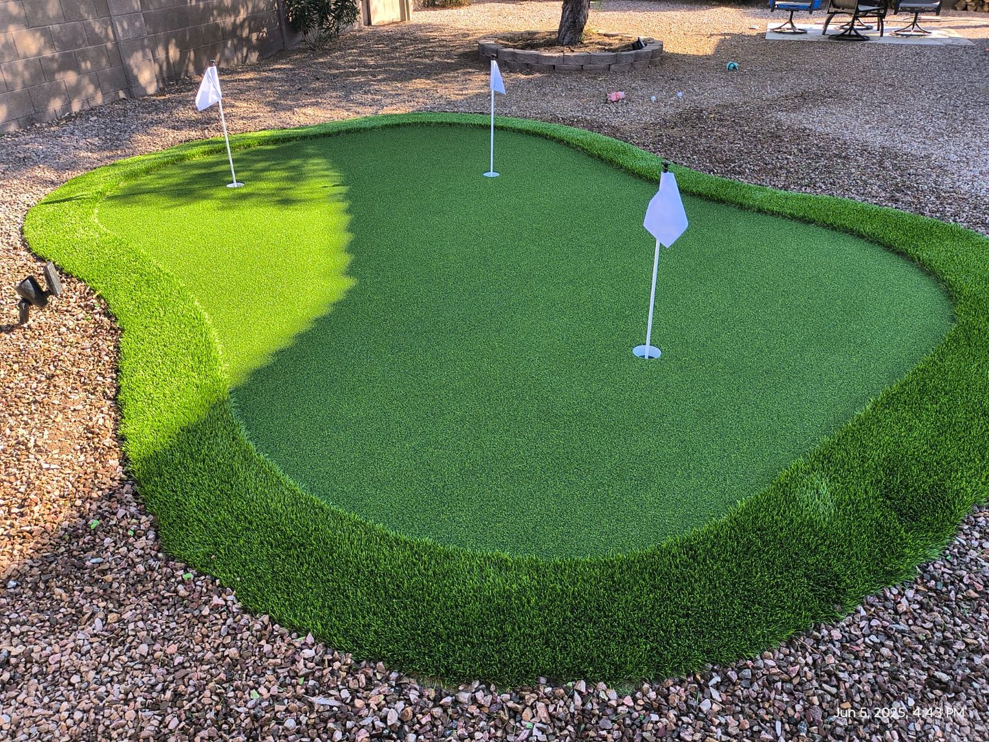 Professional artificial grass installation