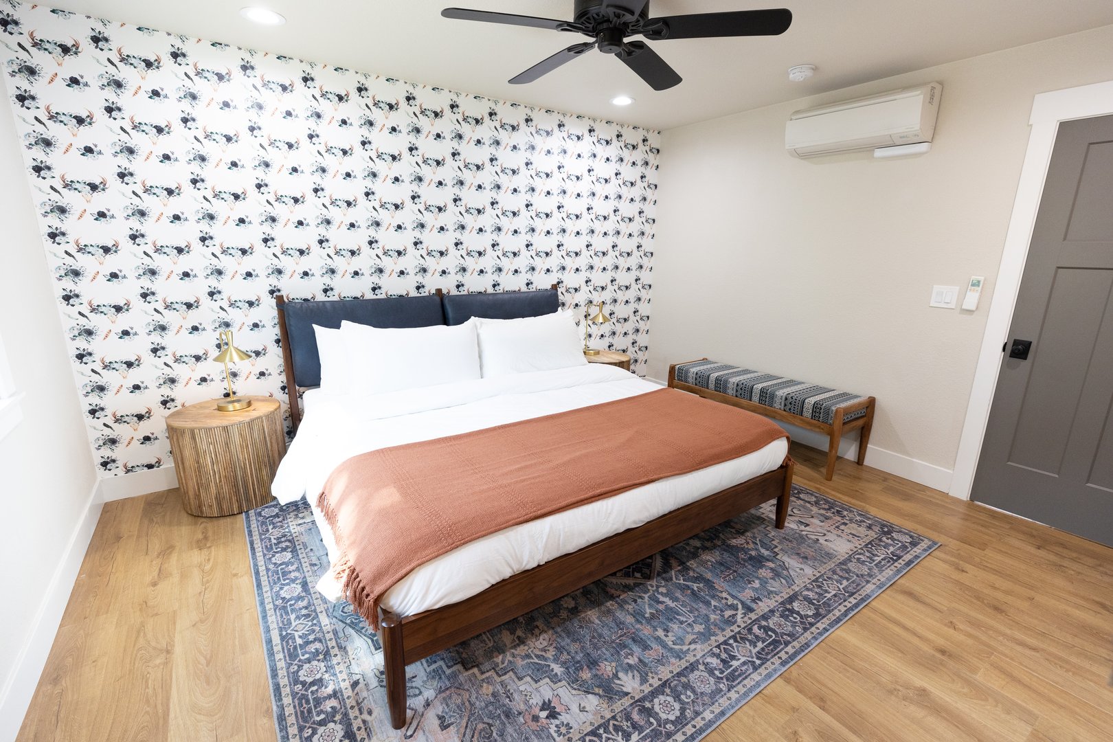 ADU bedroom with quality finishes and modern design