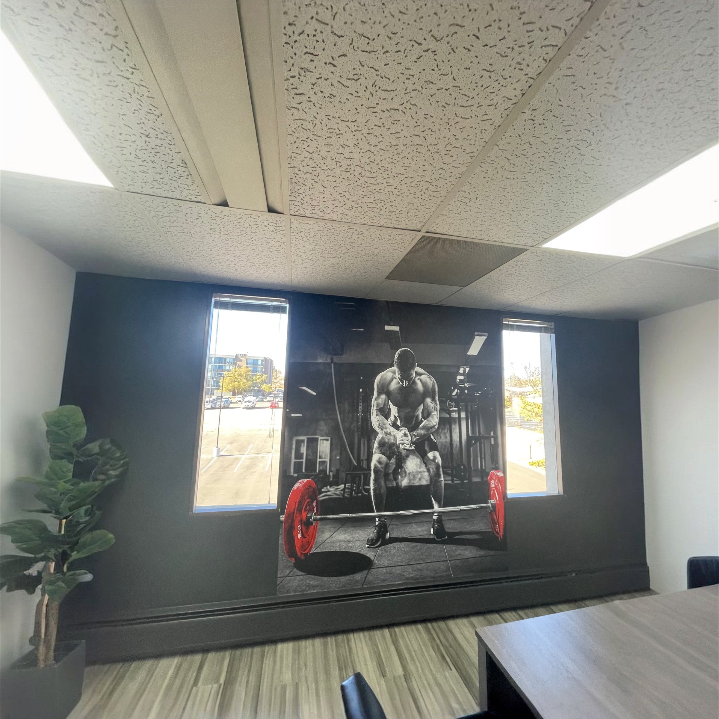 Professional wallcovering installation project