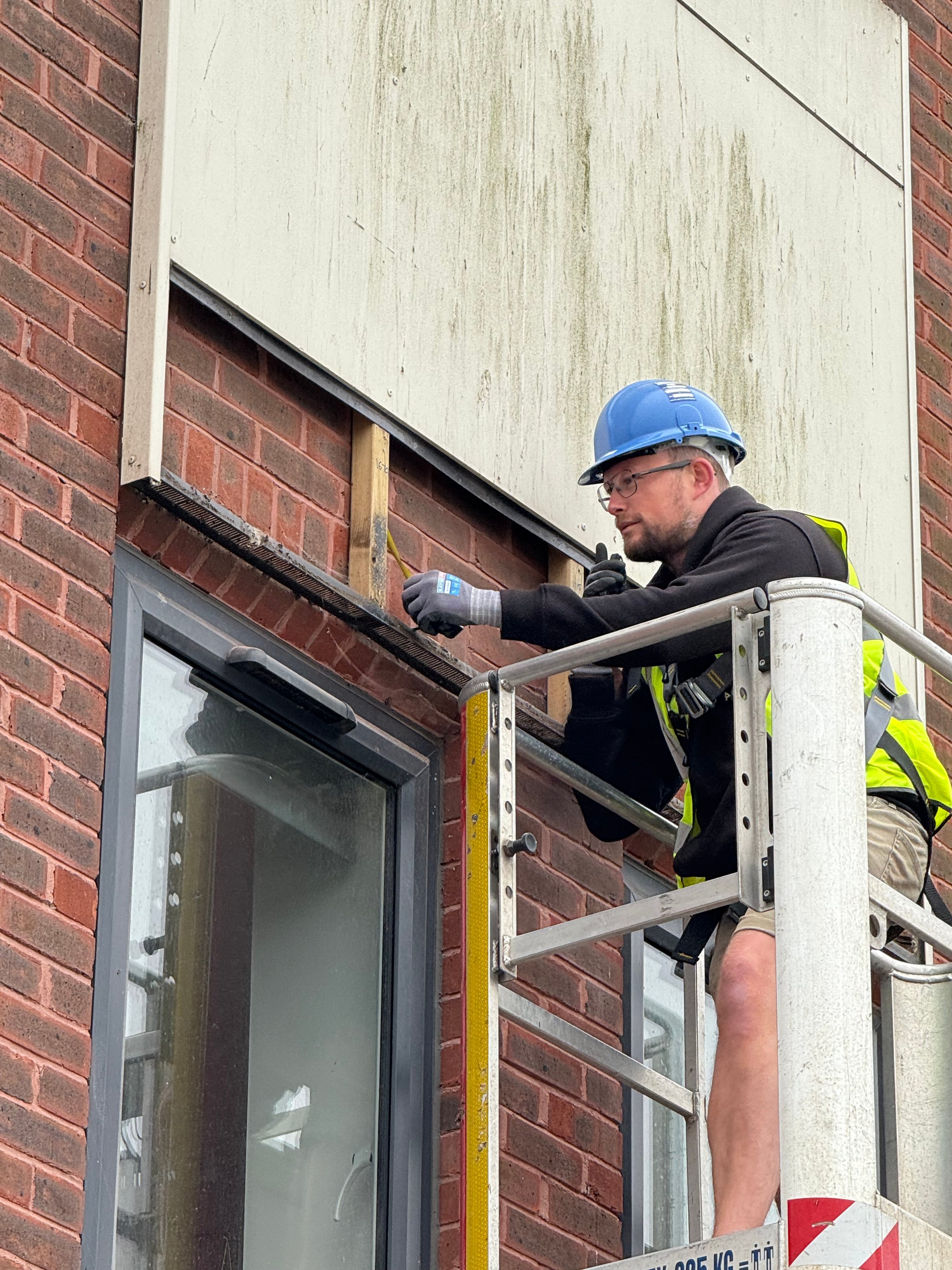 High rise building exterior requiring fire safety assessment