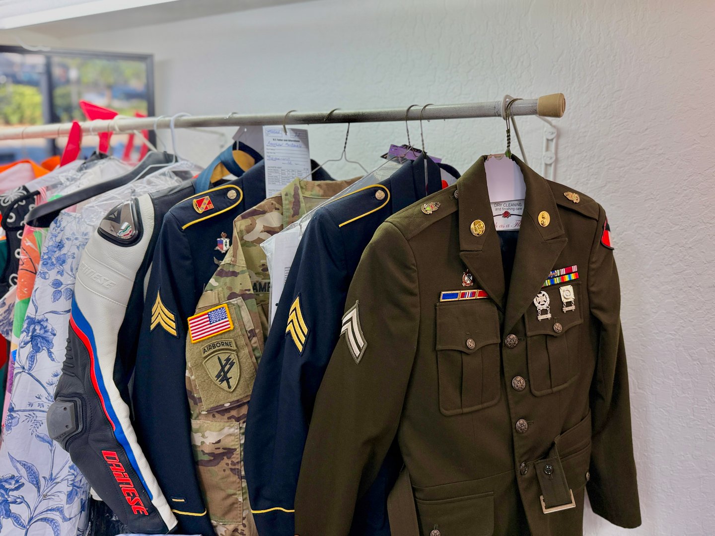 Army jacket showcasing skilled tailoring and precision craftsmanship