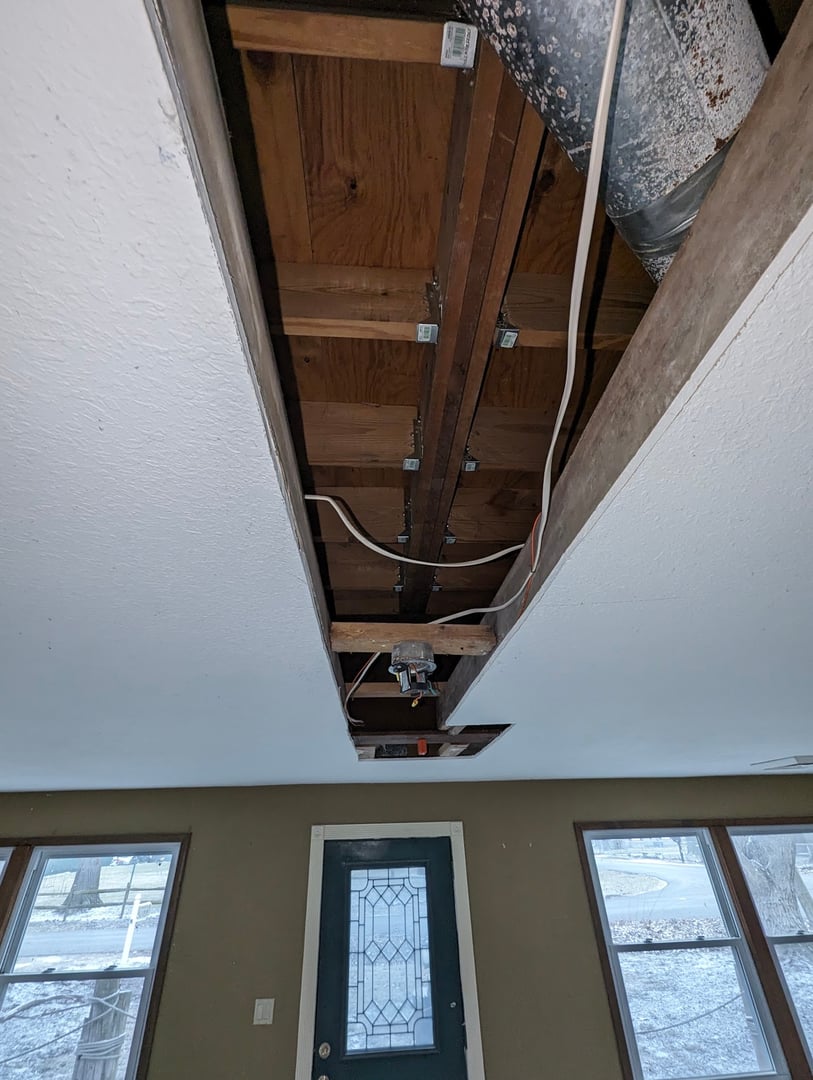 Structural repair after water damage to framing
