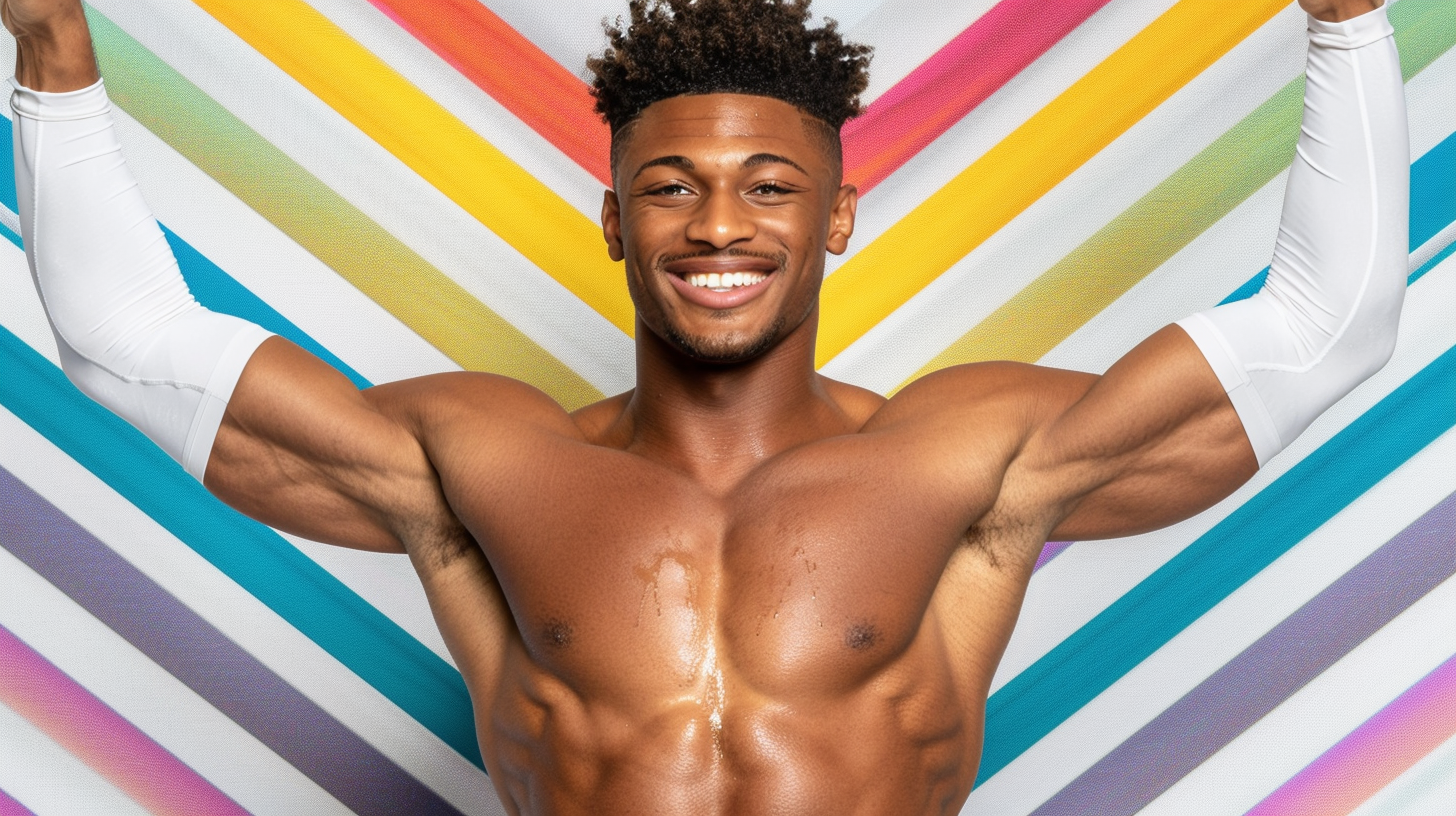 Young black dancer mid-movement on Atlanta BeltLin