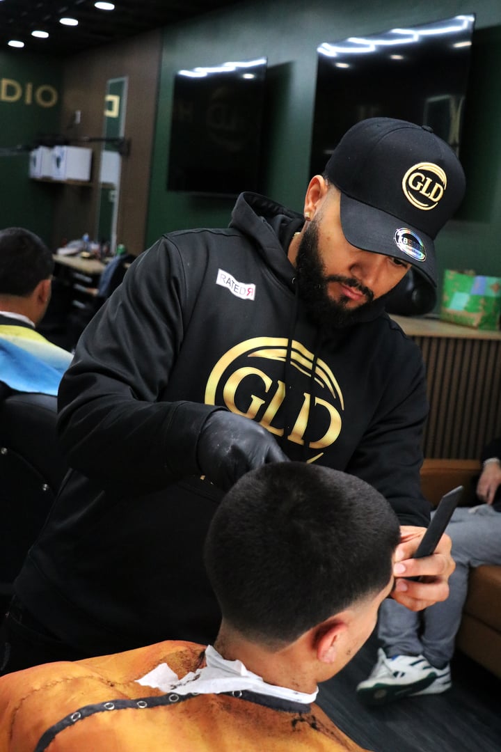 Professional barbering at GLD Hair Studio