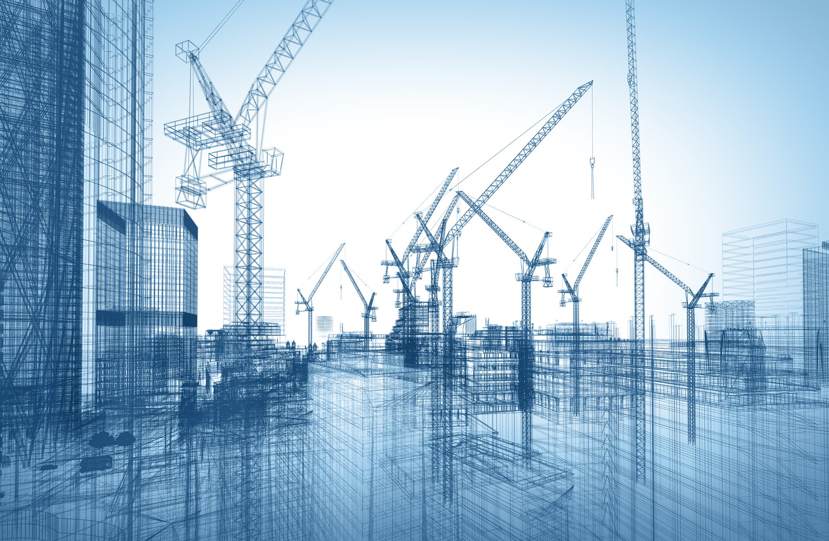 construction site of professional real estate development in Mexico