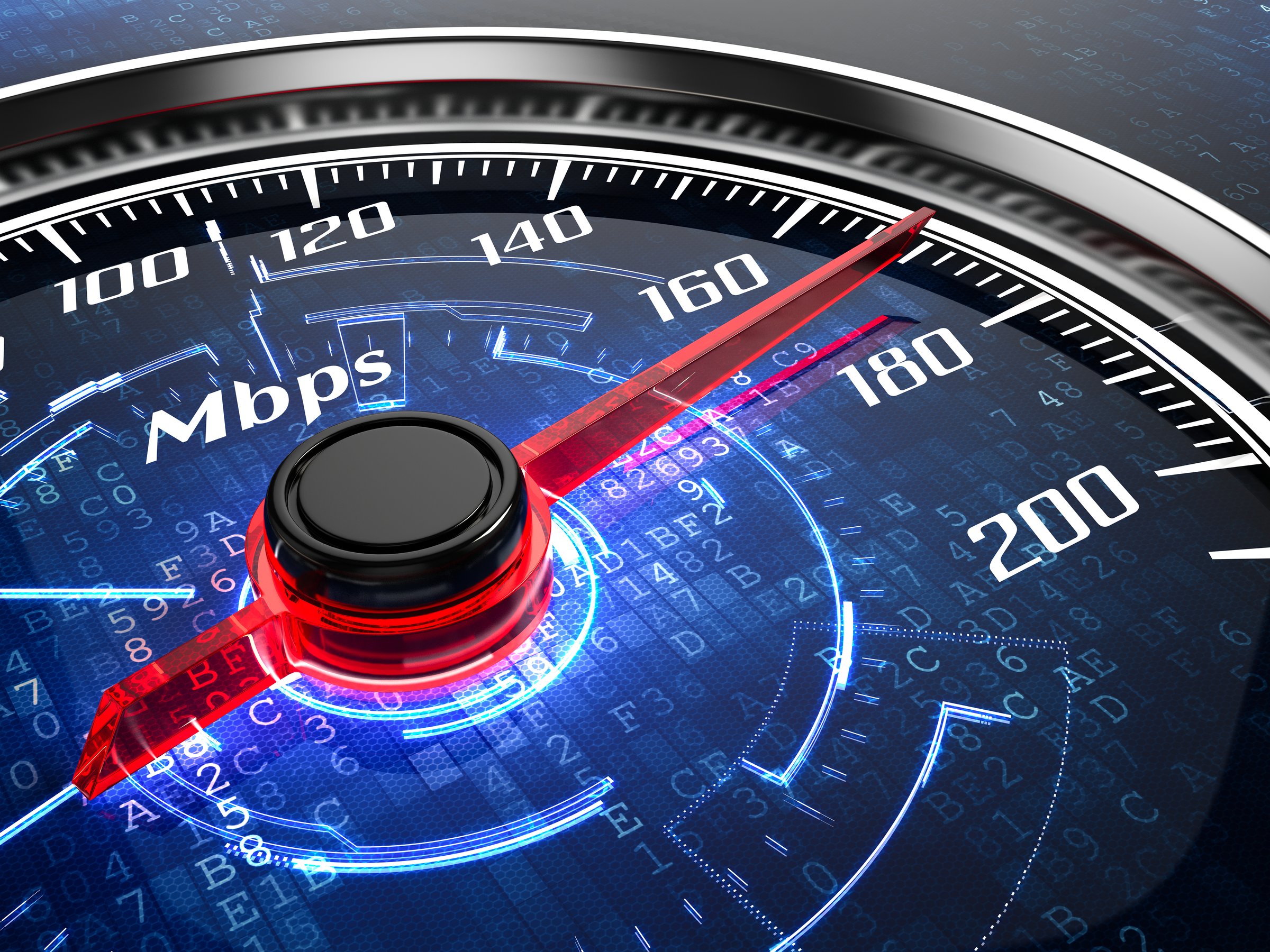 High speed internet connection concept