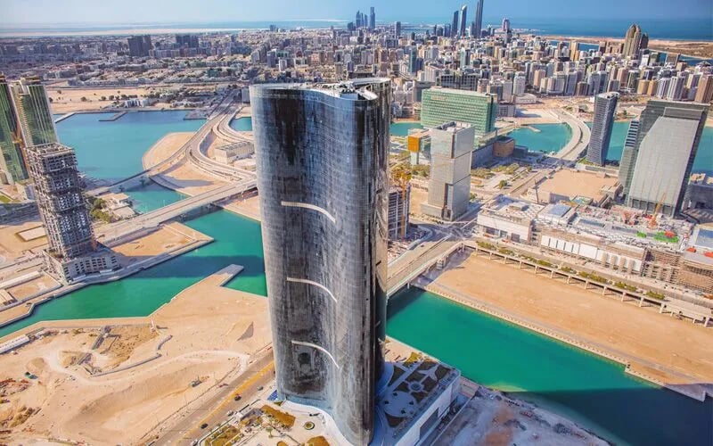 Modern high-rise residential development at Reem Island Abu Dhabi