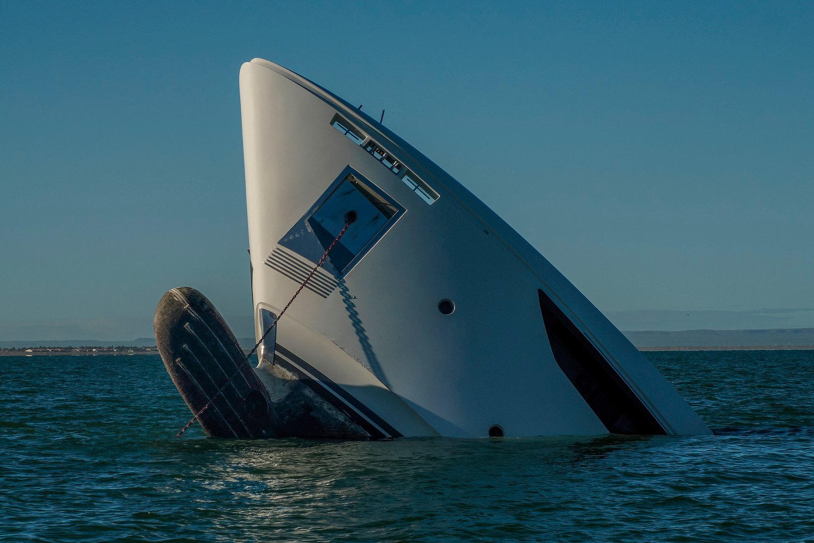 yacht sunk after The effects of Hurricane Norma October 2023 La Paz Baja California Sur