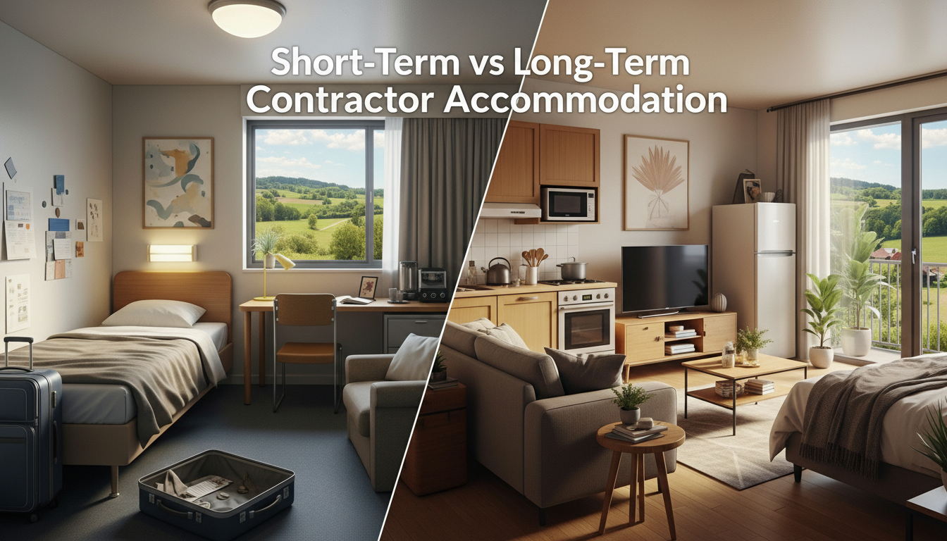 Short-term vs long-term contractor accommodation comparison
