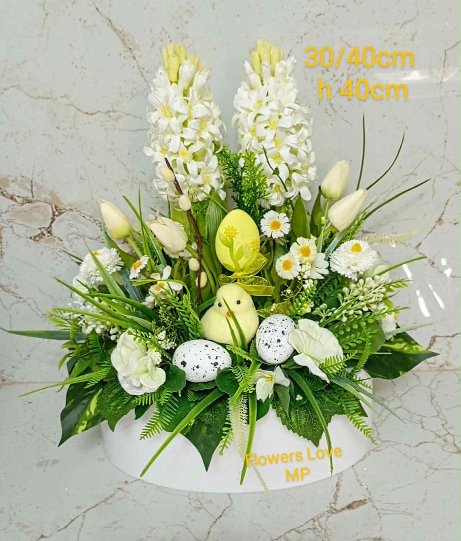 Wielkanocna kompozycja kwiatowa
