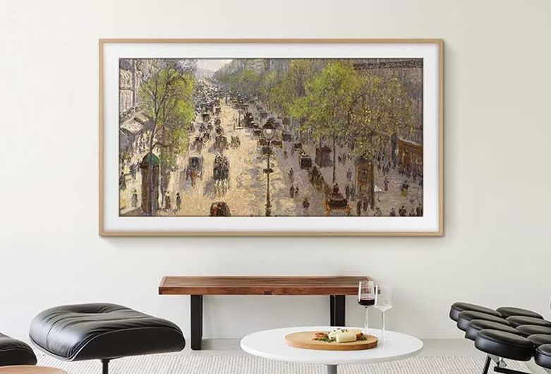 Samsung Frame TV lifestyle installation