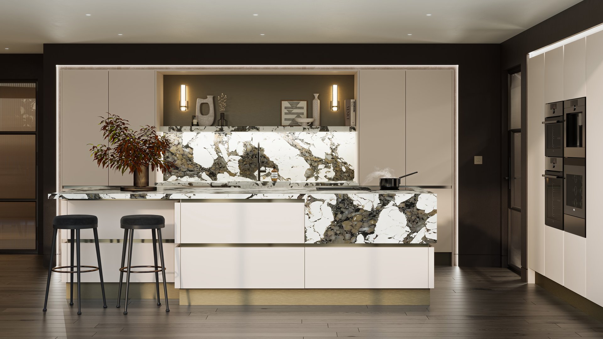 PWS Second Nature Handleless Kitchen