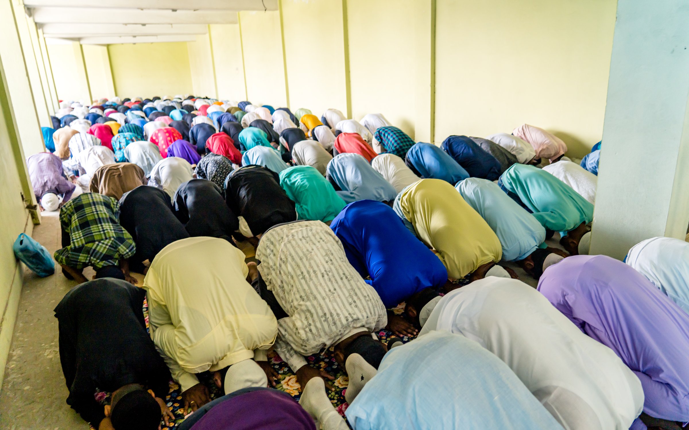 the Muslim community people are praying during Bakra-Eid one of the biggest Islamic festivals, with joy and gaiety at Kathmandu, Nepal, on  Sunday July 10, 2022
