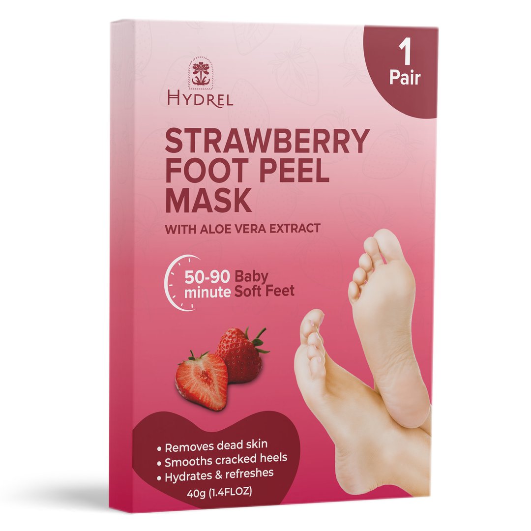 Hydrel Exfoliating Foot Mask - Strawberry