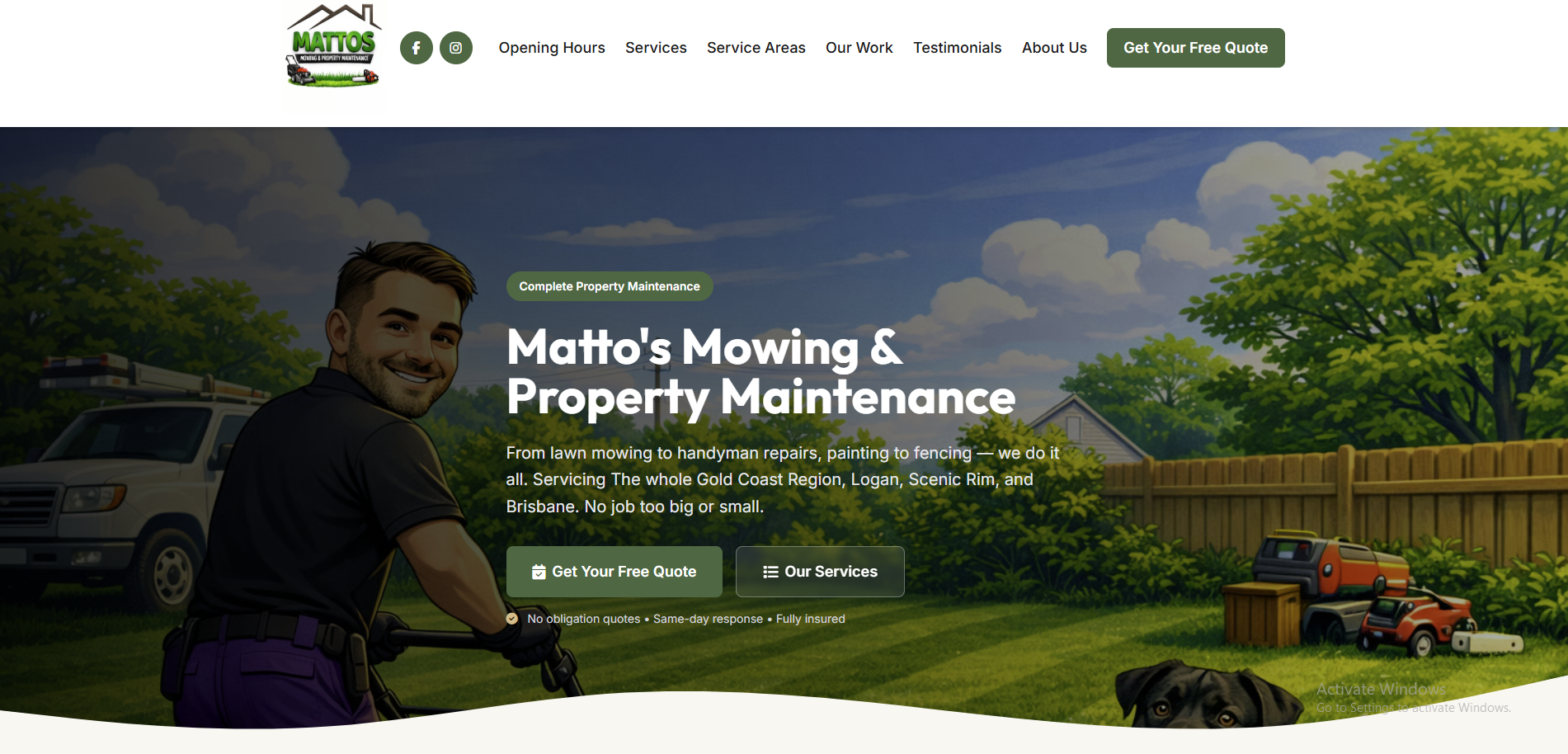 Last Project Website Screenshot