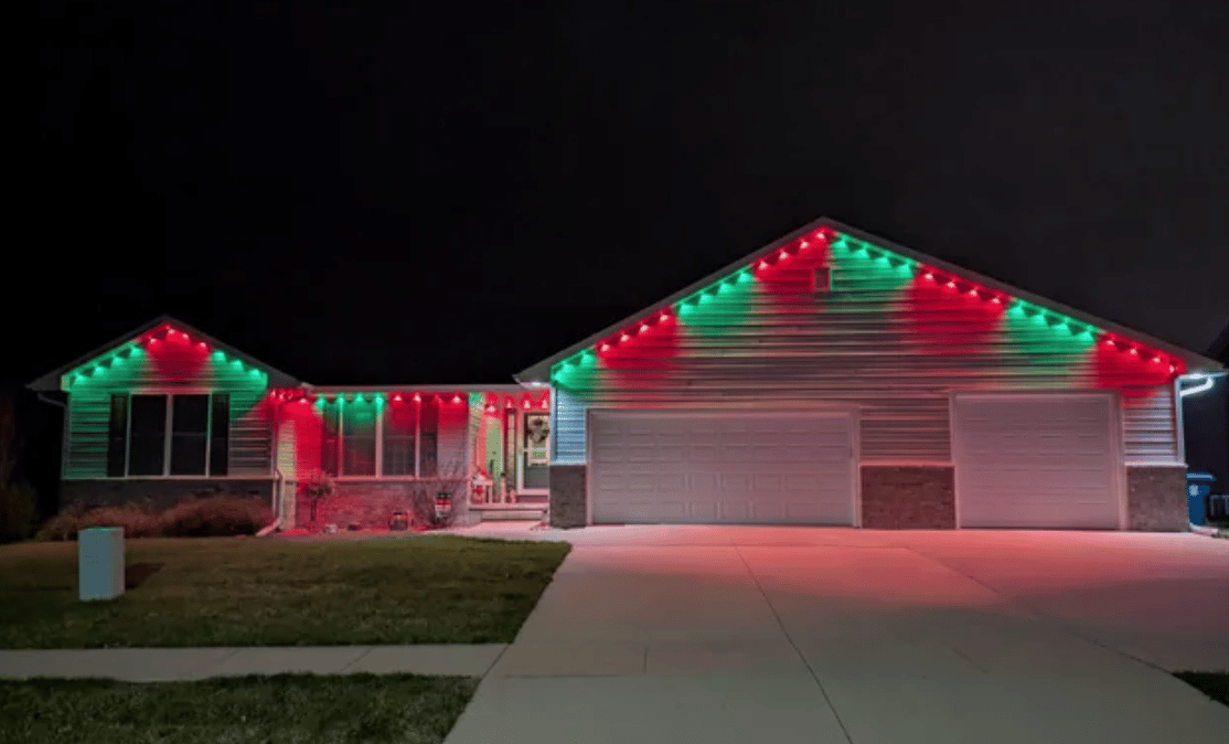 Govee permanent lights on fascia