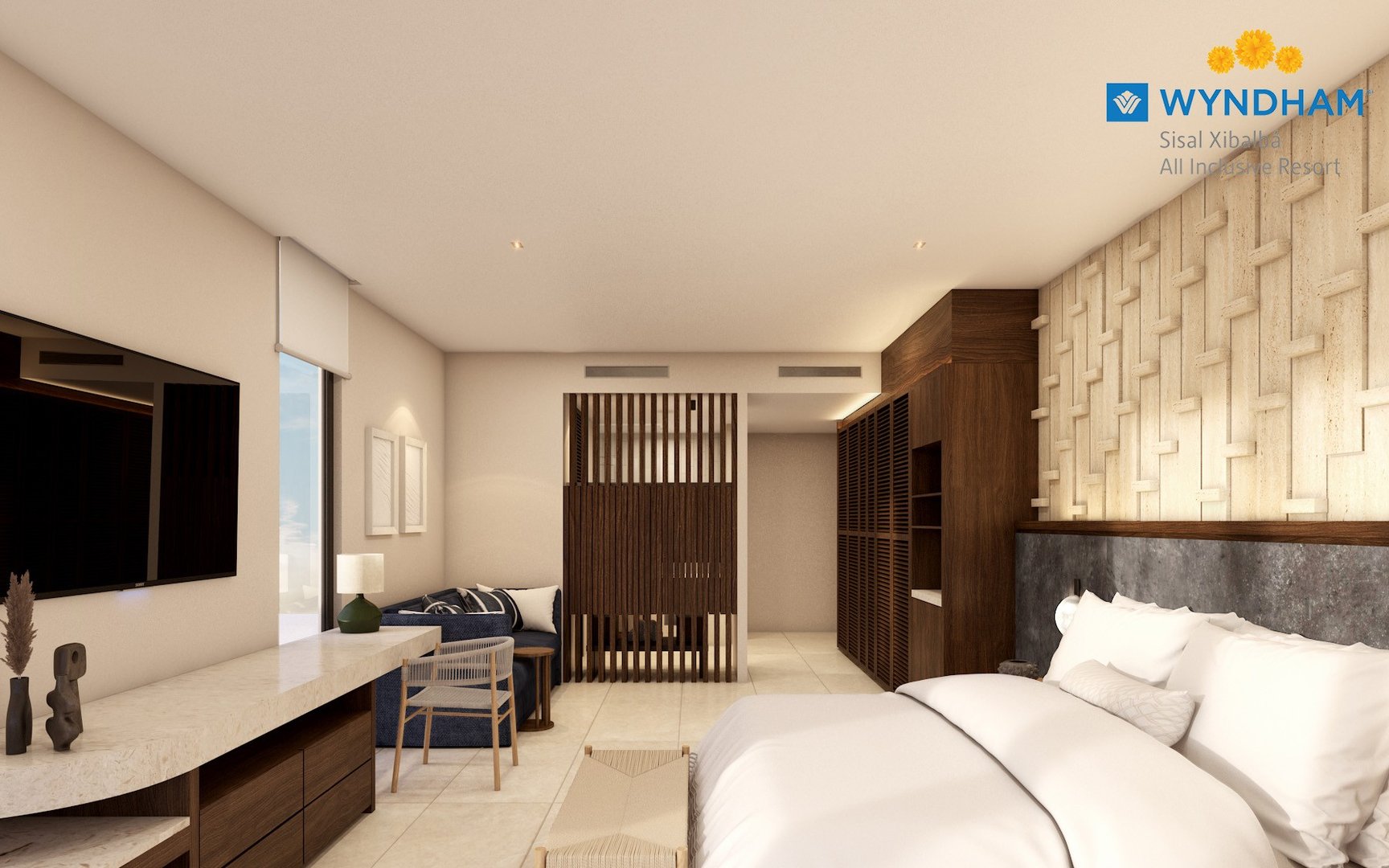 Recámara de lujo Wyndham Xibalbá